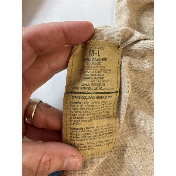 USMC Frog FR Combat Ensemble Shirt Desert Marpat Camo Size M-L flame resistant - Picture 4 of 10